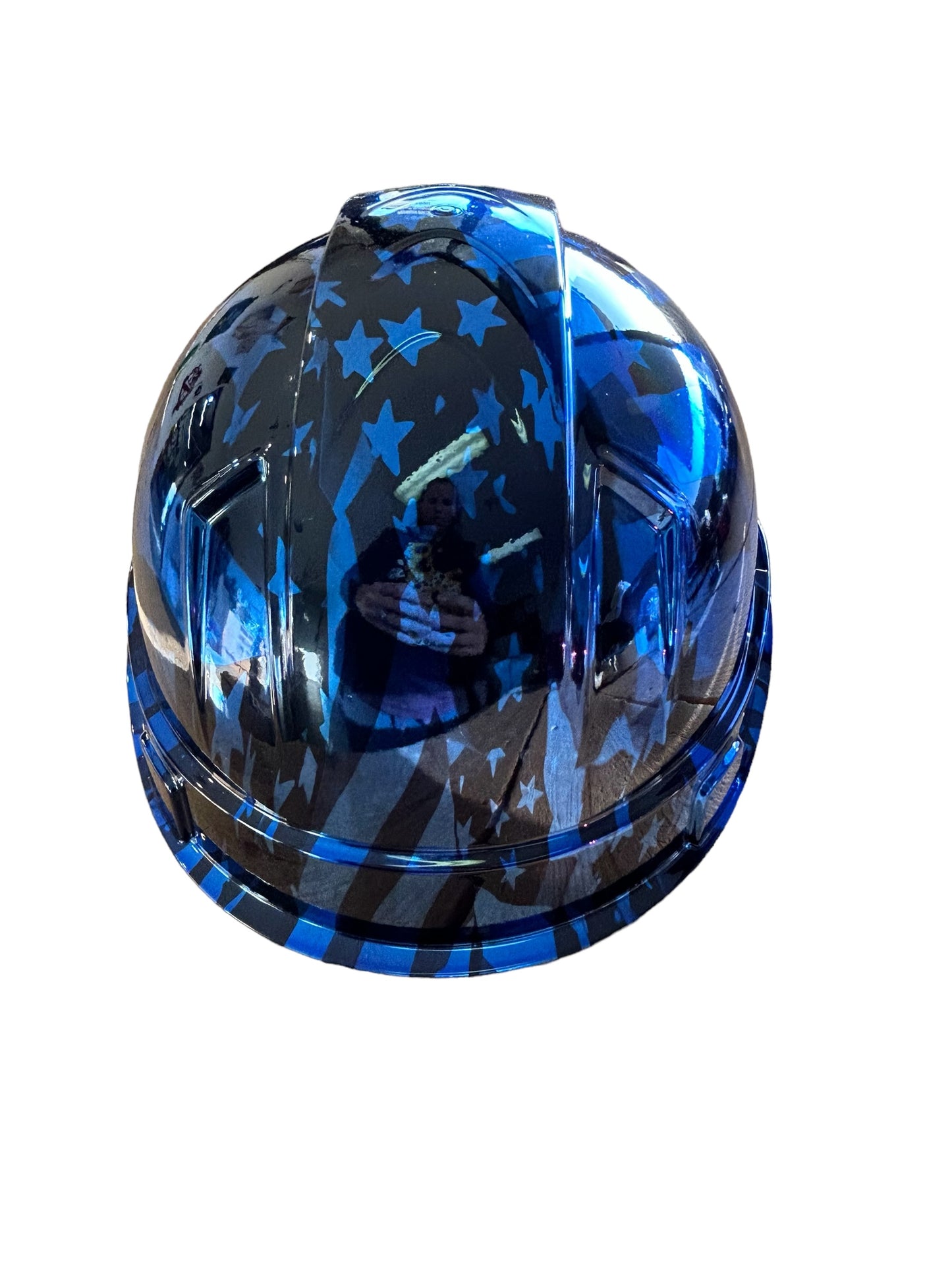 Custom Hydro Dipped Ridgeline Cap Style Chrome Kandy Blue Midnight Flags