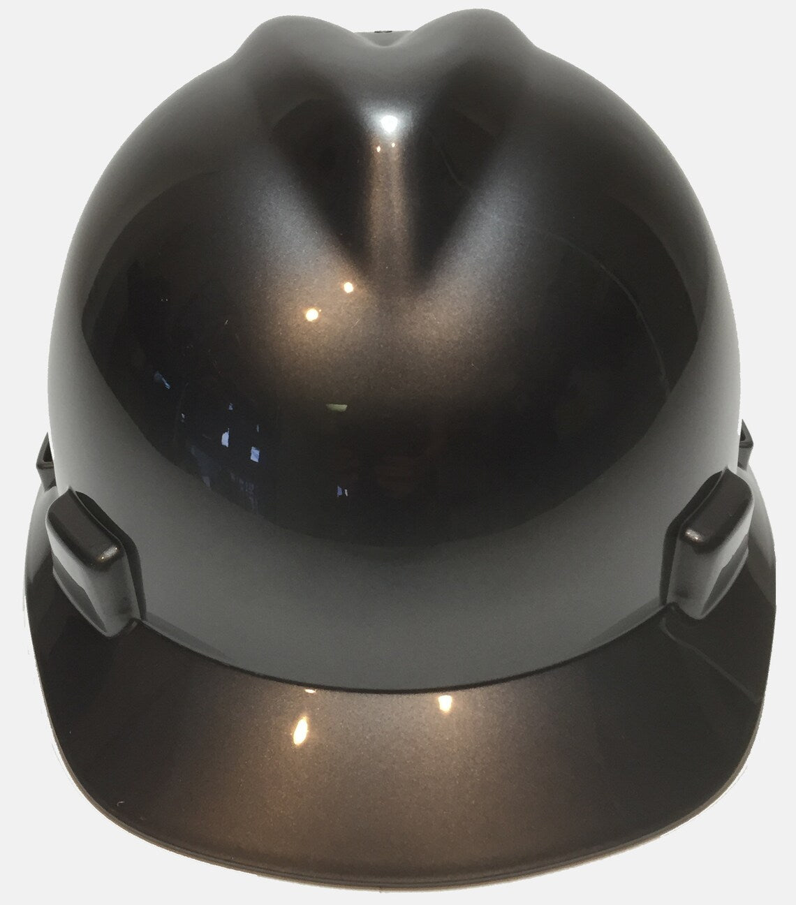 Custom Painted Hard Hat Metallic Graphite MSA VGard Cap Style