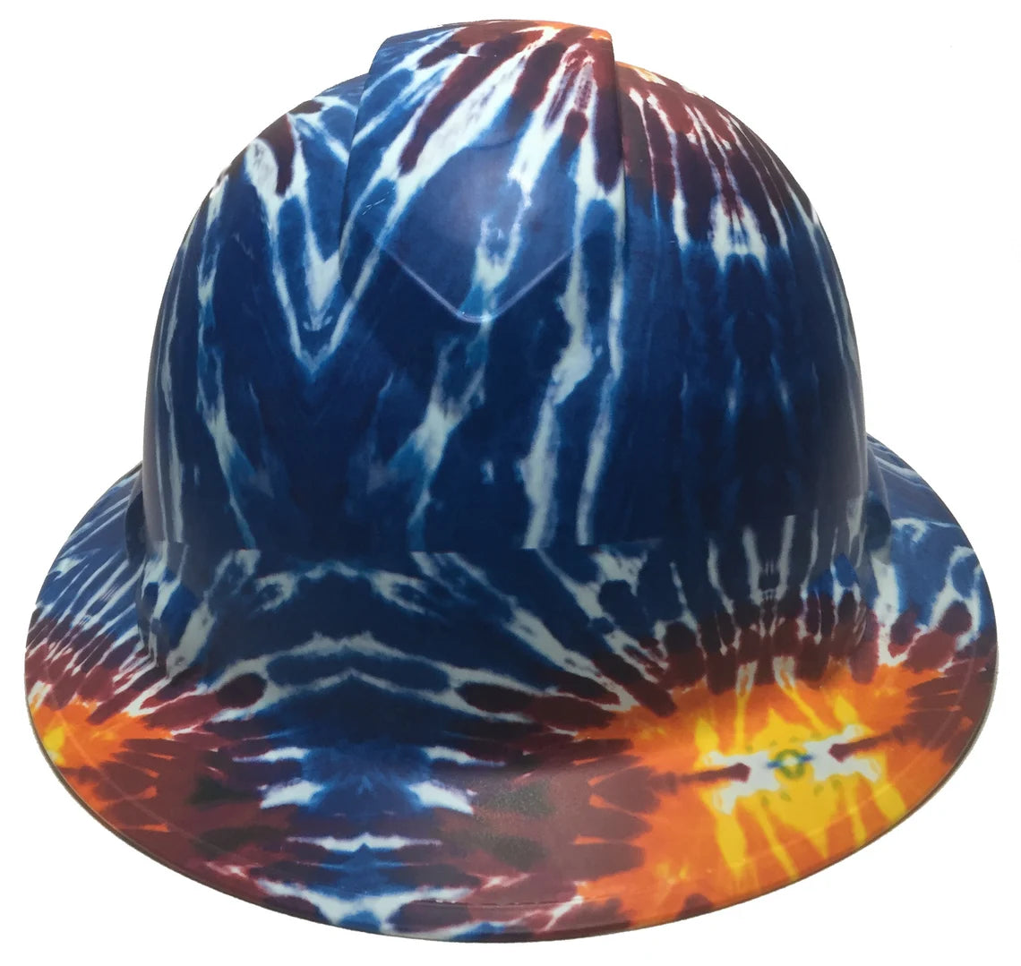 Hard Hat Ridgeline Full Brim Custom Dark Tie Dye