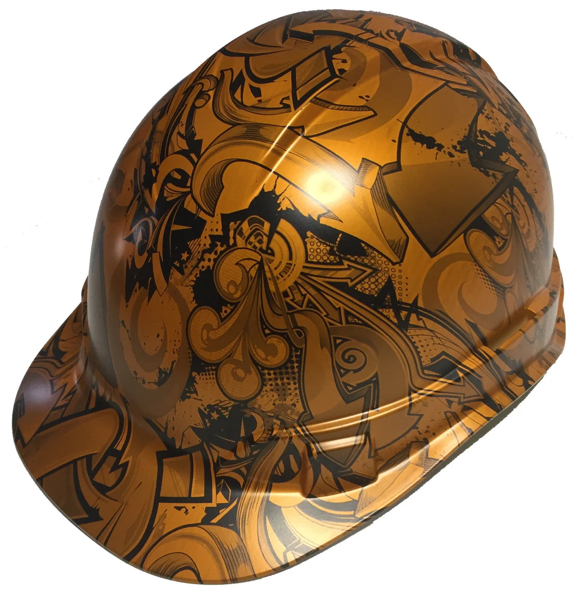 Custom Hydro Dipped Hard Hat HOK Sunset Pearl Graffiti