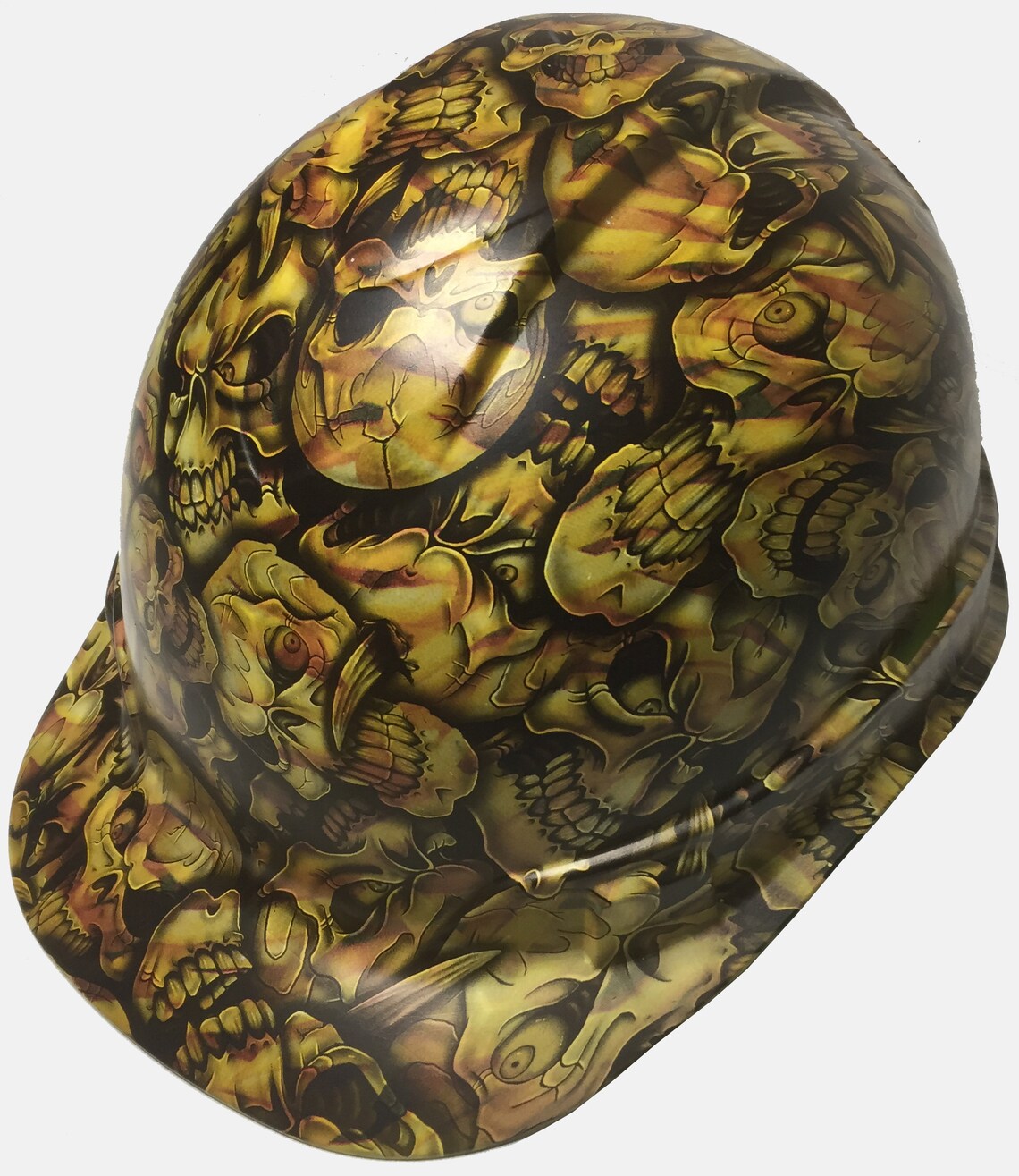 Custom Hard Hat French Fry Insanity Skulls Ridgeline Cap Style