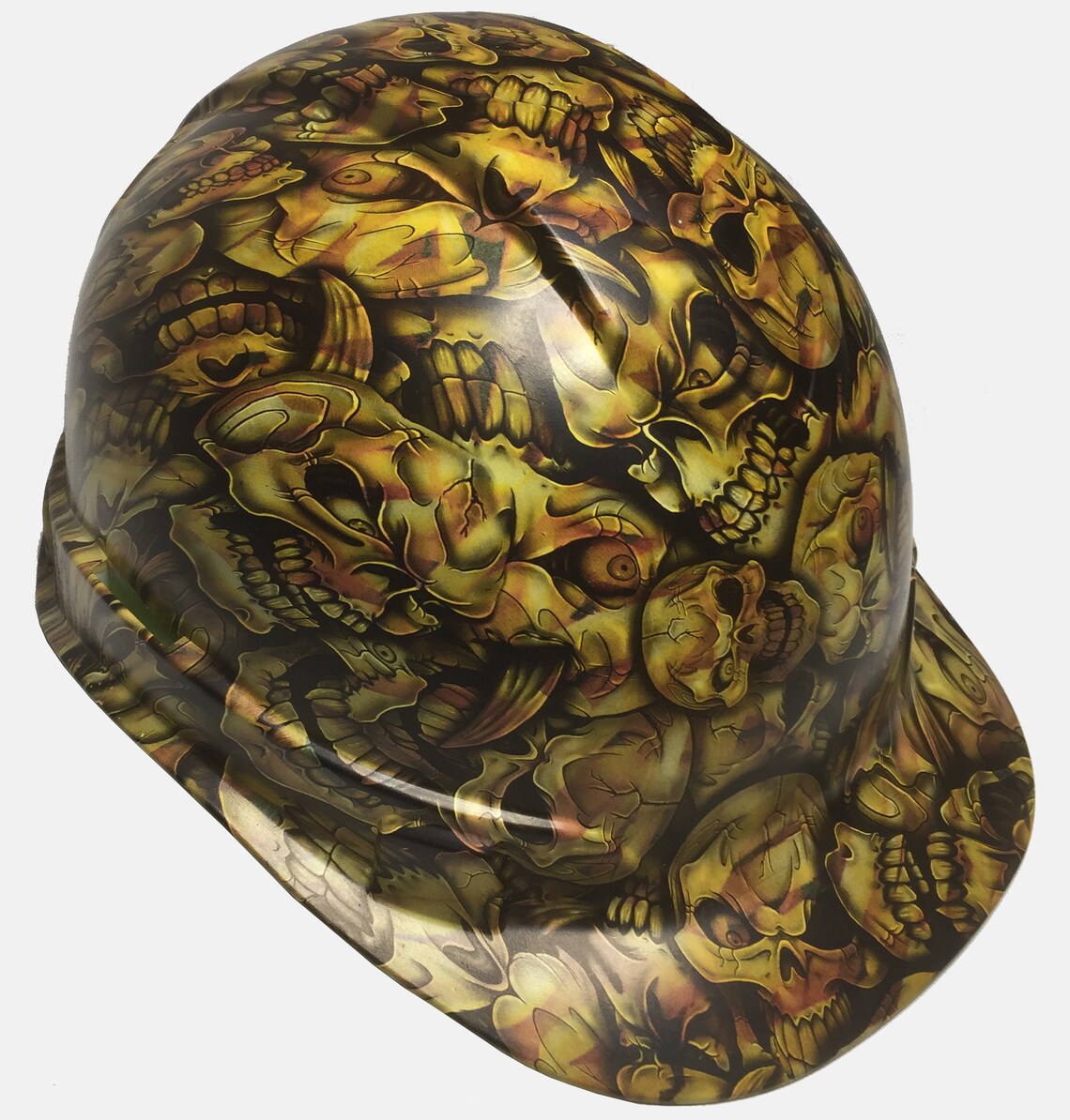 Custom Hard Hat French Fry Insanity Skulls Ridgeline Cap Style