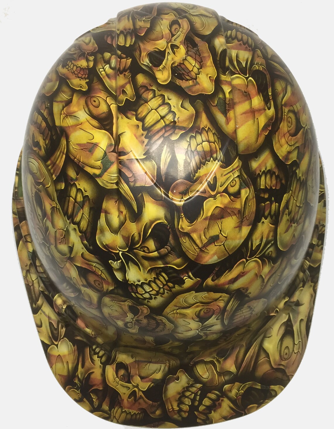 Custom Hard Hat French Fry Insanity Skulls Ridgeline Cap Style