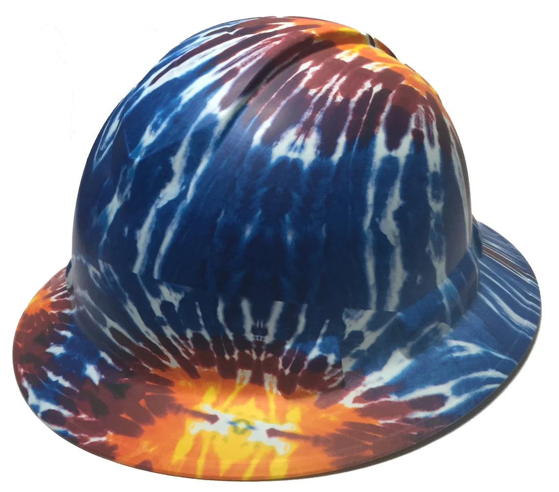 Hard Hat Ridgeline Full Brim Custom Dark Tie Dye