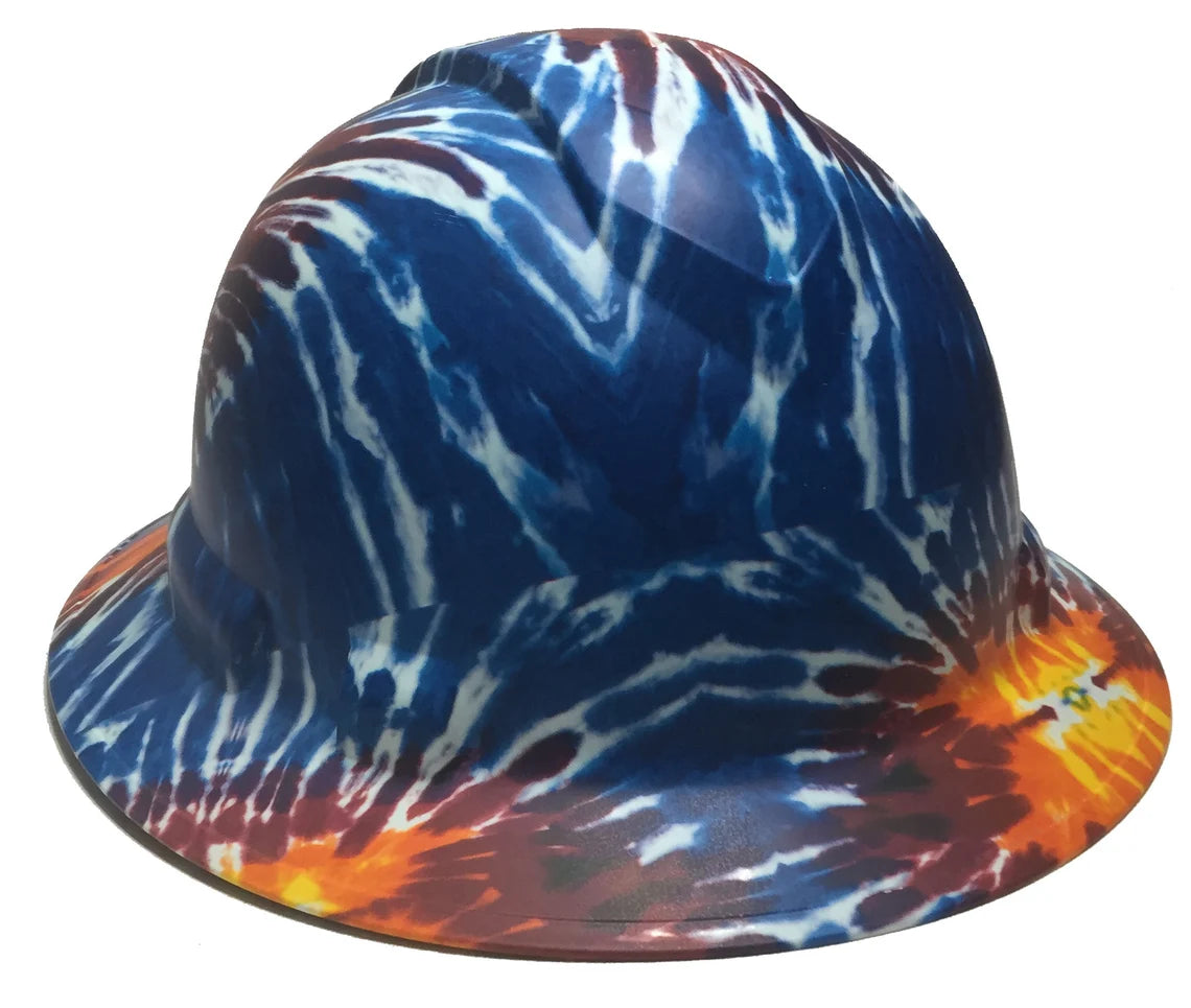 Hard Hat Ridgeline Full Brim Custom Dark Tie Dye