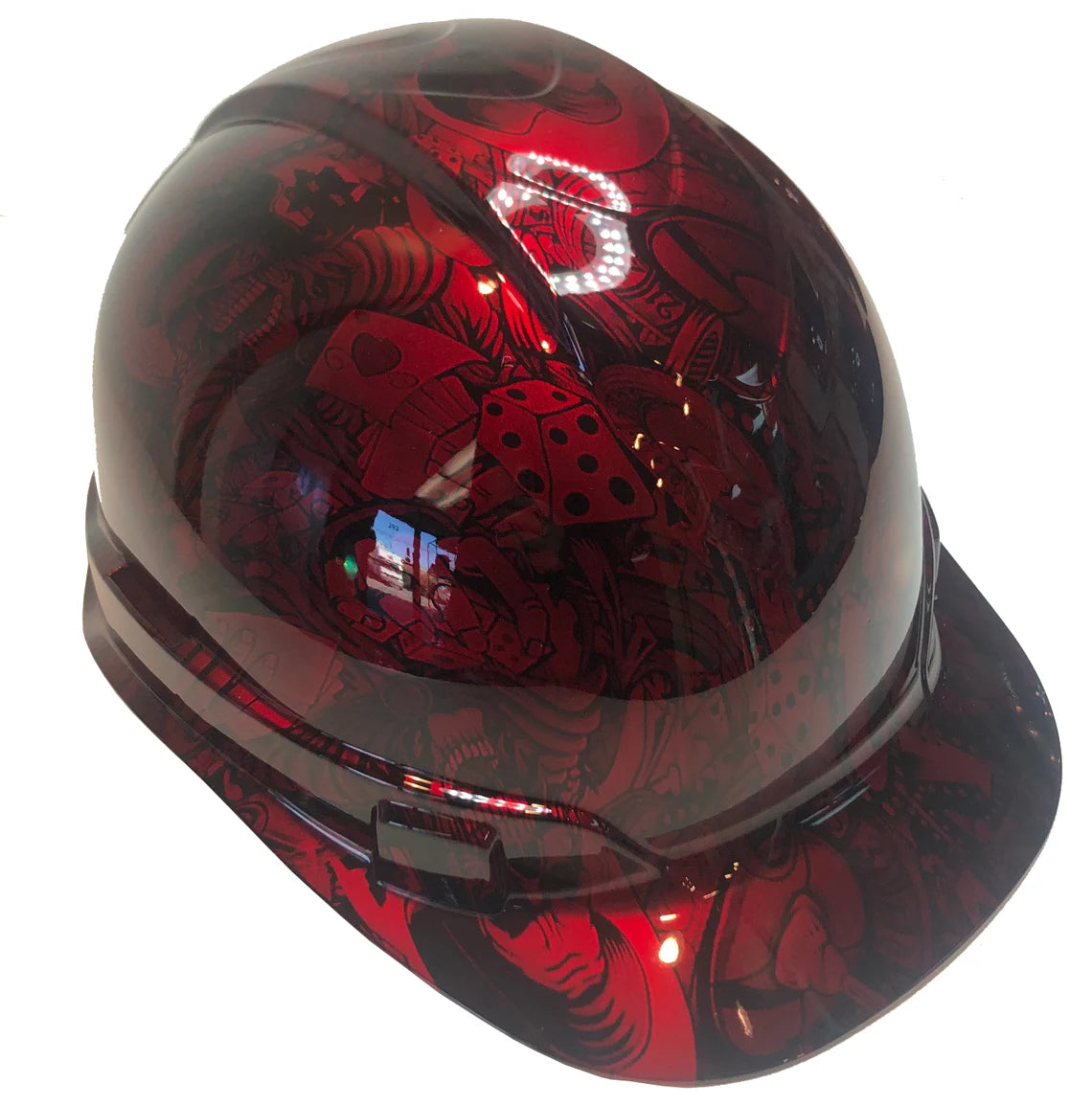 Custom Hydro Dipped Ridgeline Cap Style Red Kandy Gambler