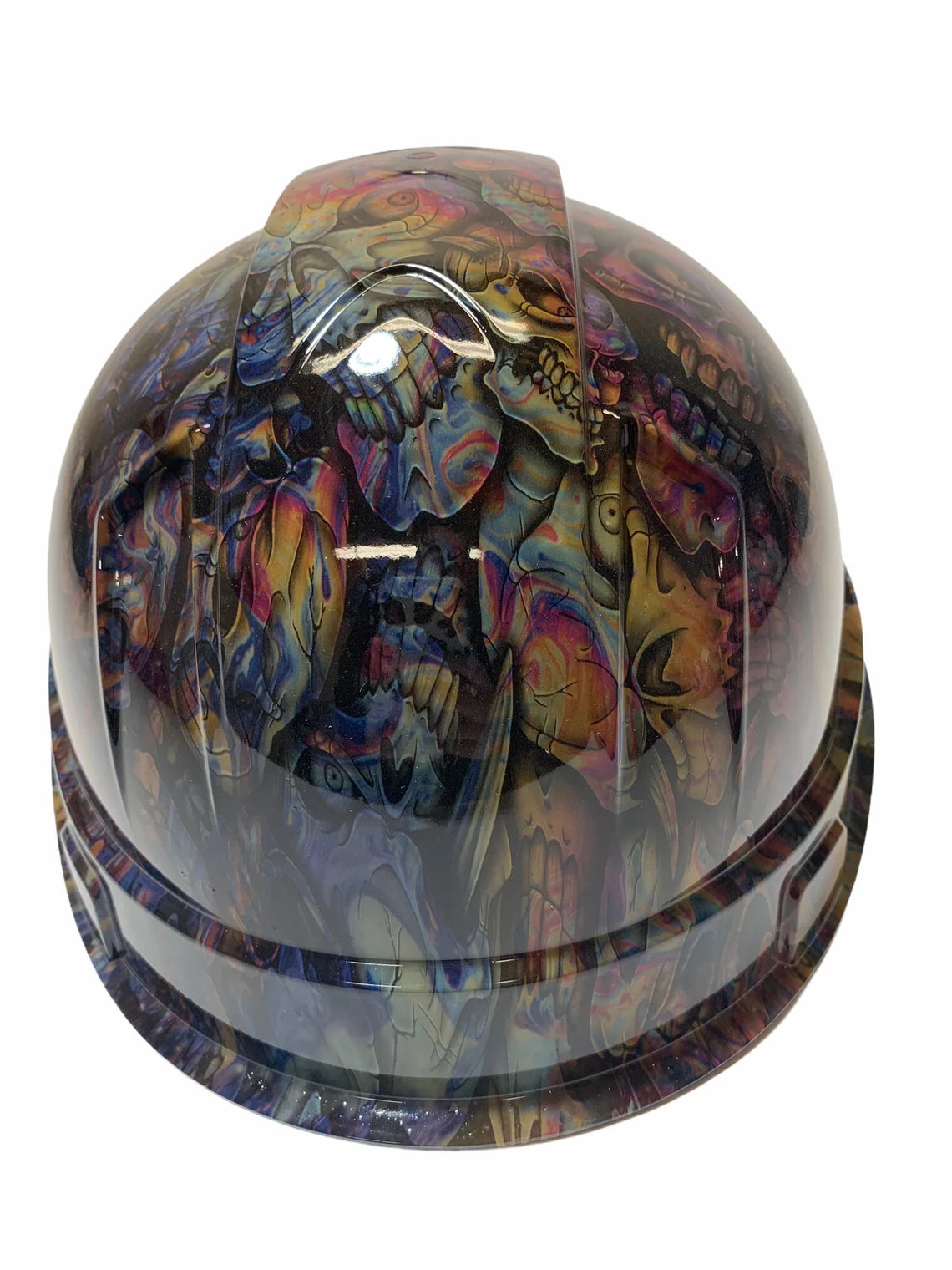 Custom Hydro Dipped Hard Hat Oil Slick Insanity Skulls Ridgeline Cap Style