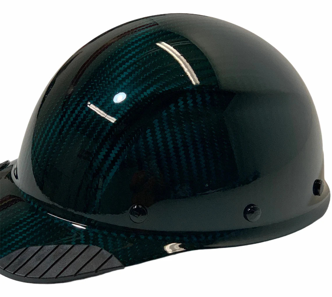 Custom Hydro Dipped Translucent Teal Lift Dax Carbon Fiber HDCC-17KG Cap Style Hard Hat