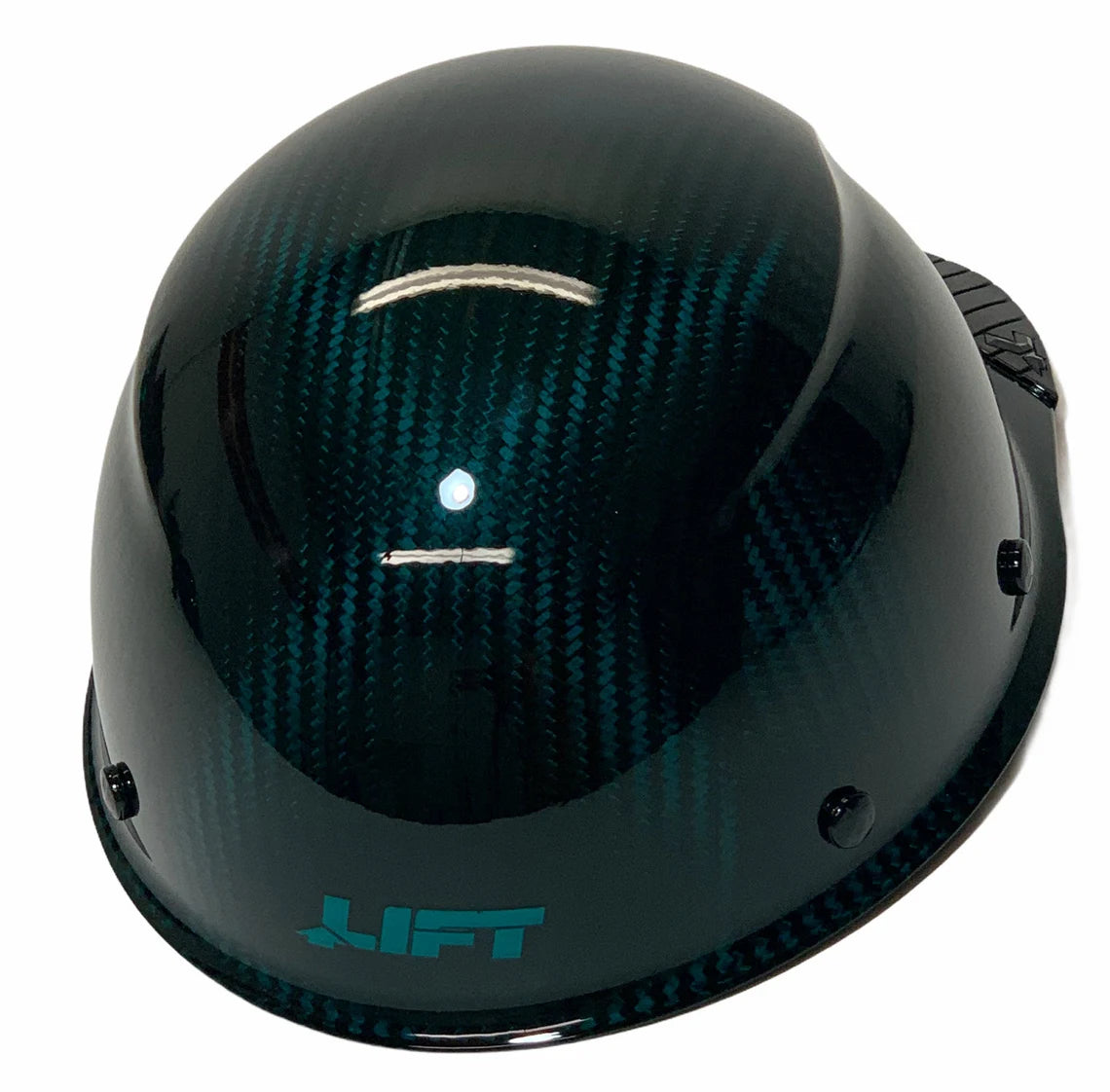 Custom Hydro Dipped Translucent Teal Lift Dax Carbon Fiber HDCC-17KG Cap Style Hard Hat