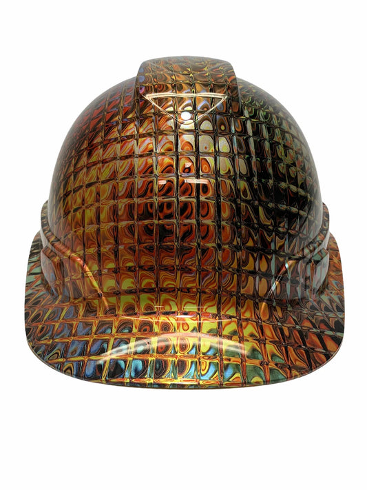 Custom Hydro Dipped Hard Hat Ridgeline Cap Style Copper Cushion