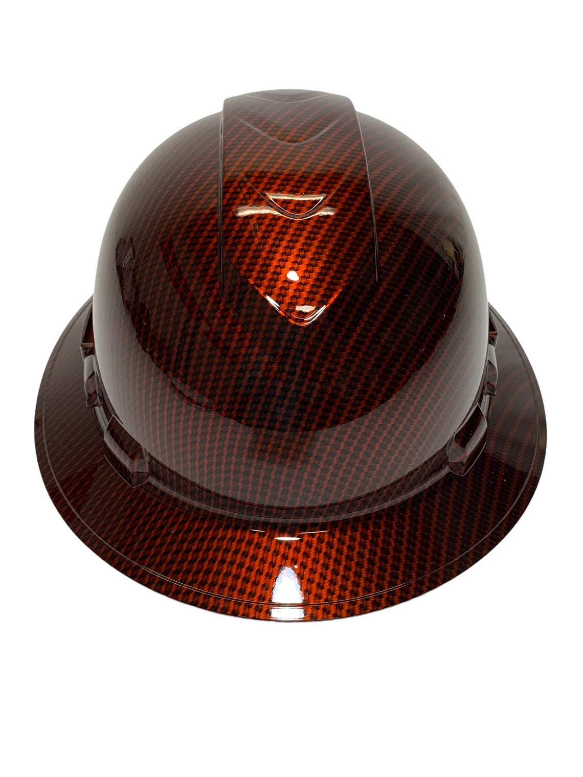 Custom Hard Hat Vented Copper Kandy Carbon Fiber Hydro Dipped Full Brim Ridgeline