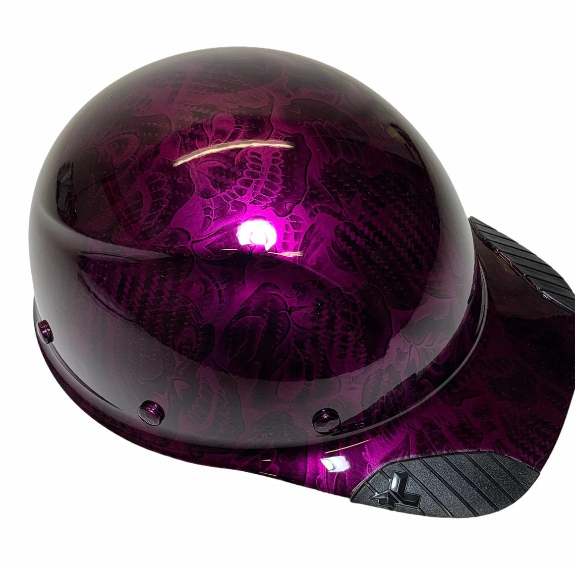 Custom Kandy Purple Insanity Skulls Lift Dax Carbon Fiber HDCC-17KG Cap Style Hard Hat