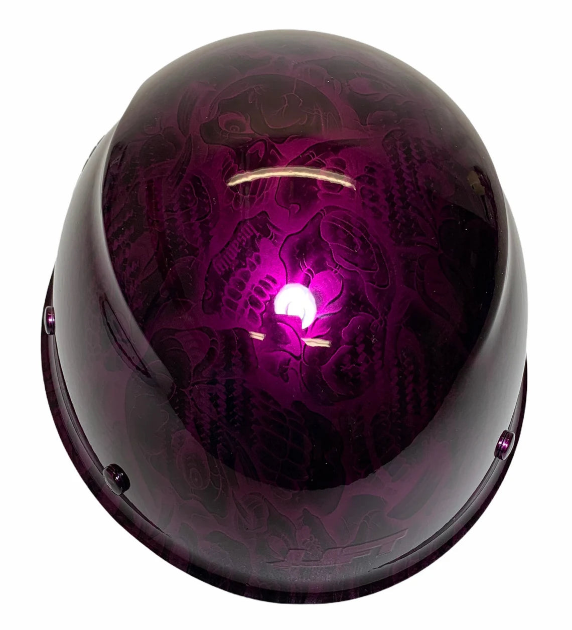 Custom Kandy Purple Insanity Skulls Lift Dax Carbon Fiber HDCC-17KG Cap Style Hard Hat