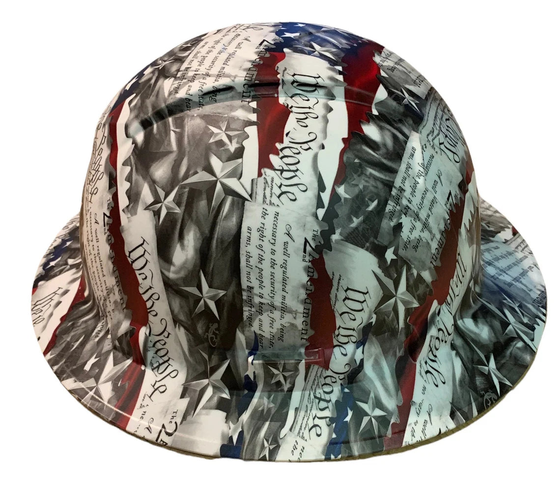 Hydro Dip Hard Hat Vented We The People Pyramex Ridgeline Protective