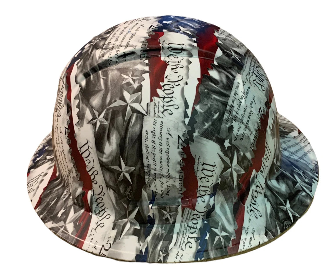 Hydro Dip Hard Hat Vented We The People Pyramex Ridgeline Protective