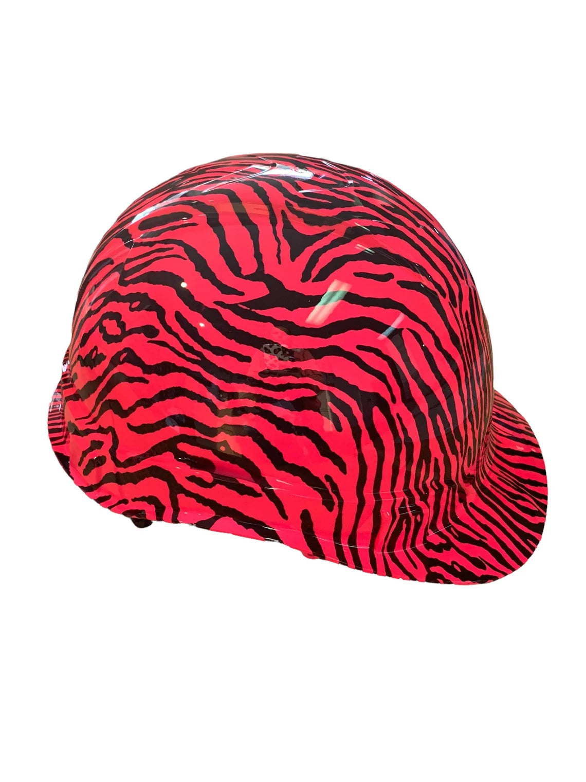 Hard Hat Ridgeline Cap Style Custom Hot Pink Zebra Print