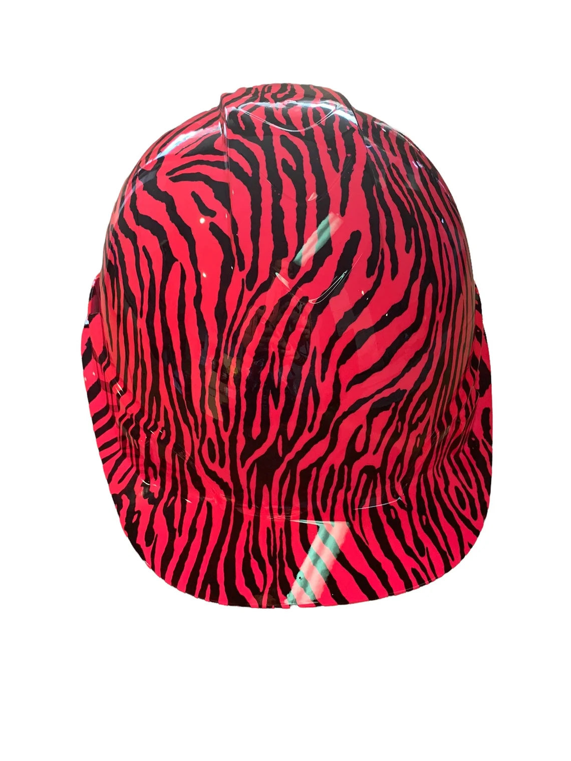 Hard Hat Ridgeline Cap Style Custom Hot Pink Zebra Print