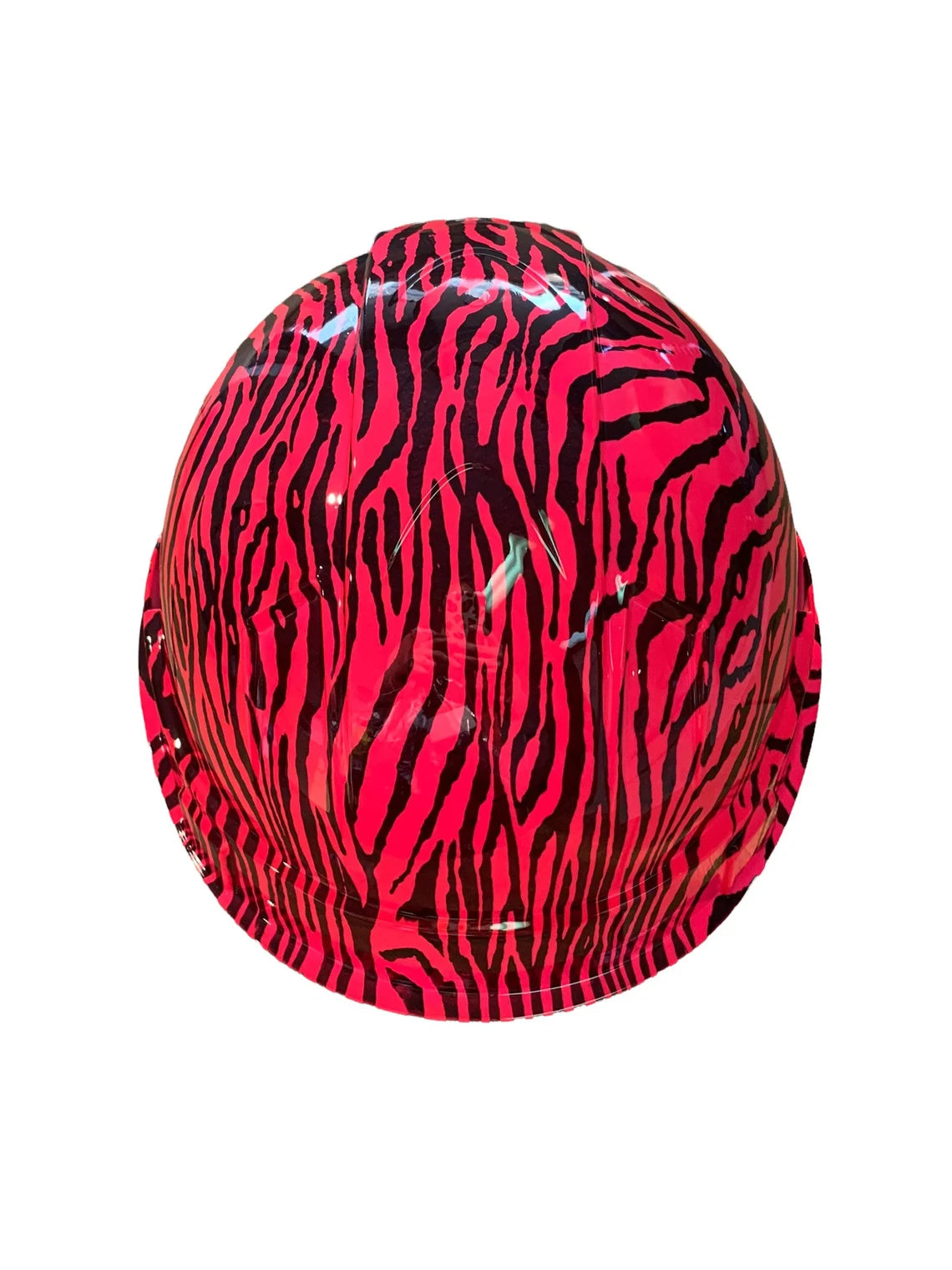 Hard Hat Ridgeline Cap Style Custom Hot Pink Zebra Print