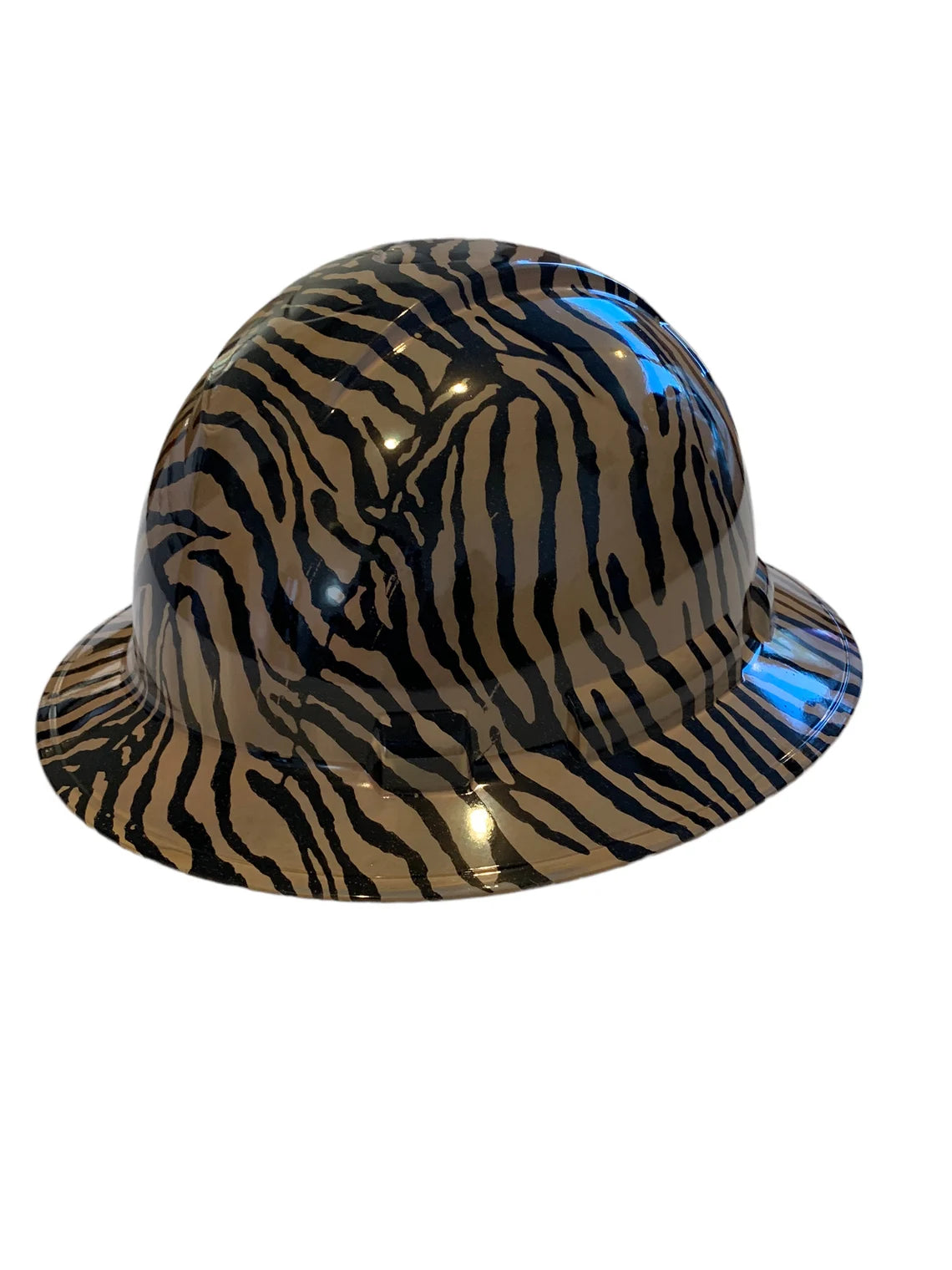 Custom Hard Hat Tarnished Zebra Full Brim Ridgeline