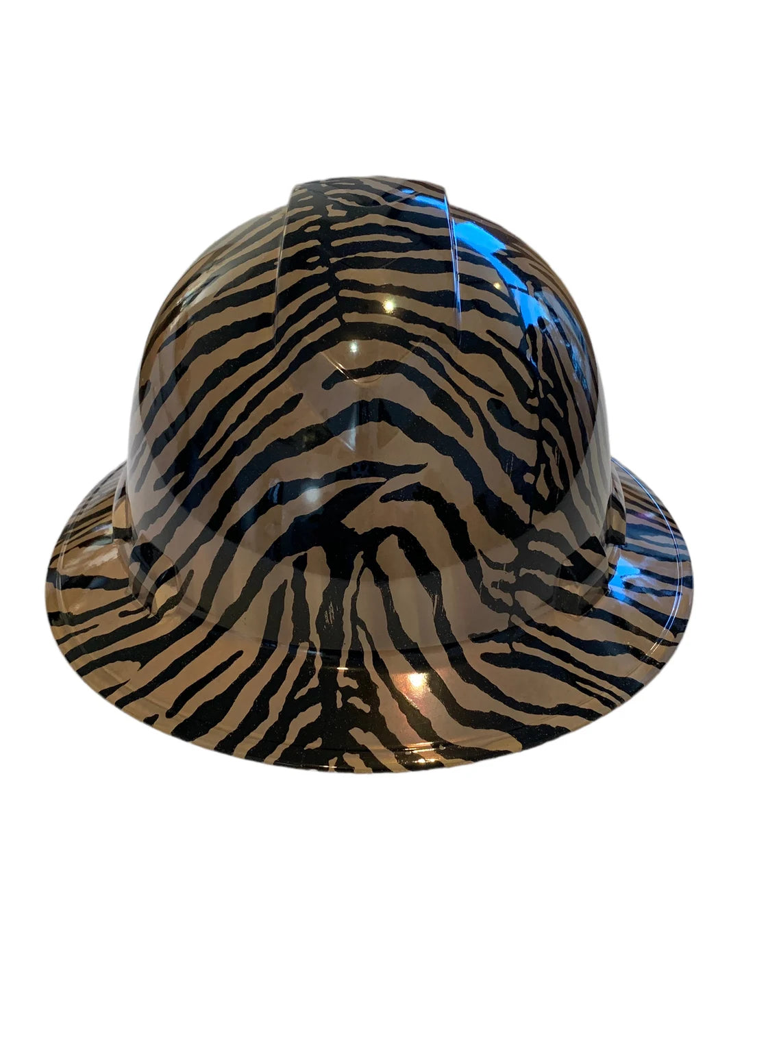 Custom Hard Hat Tarnished Zebra Full Brim Ridgeline