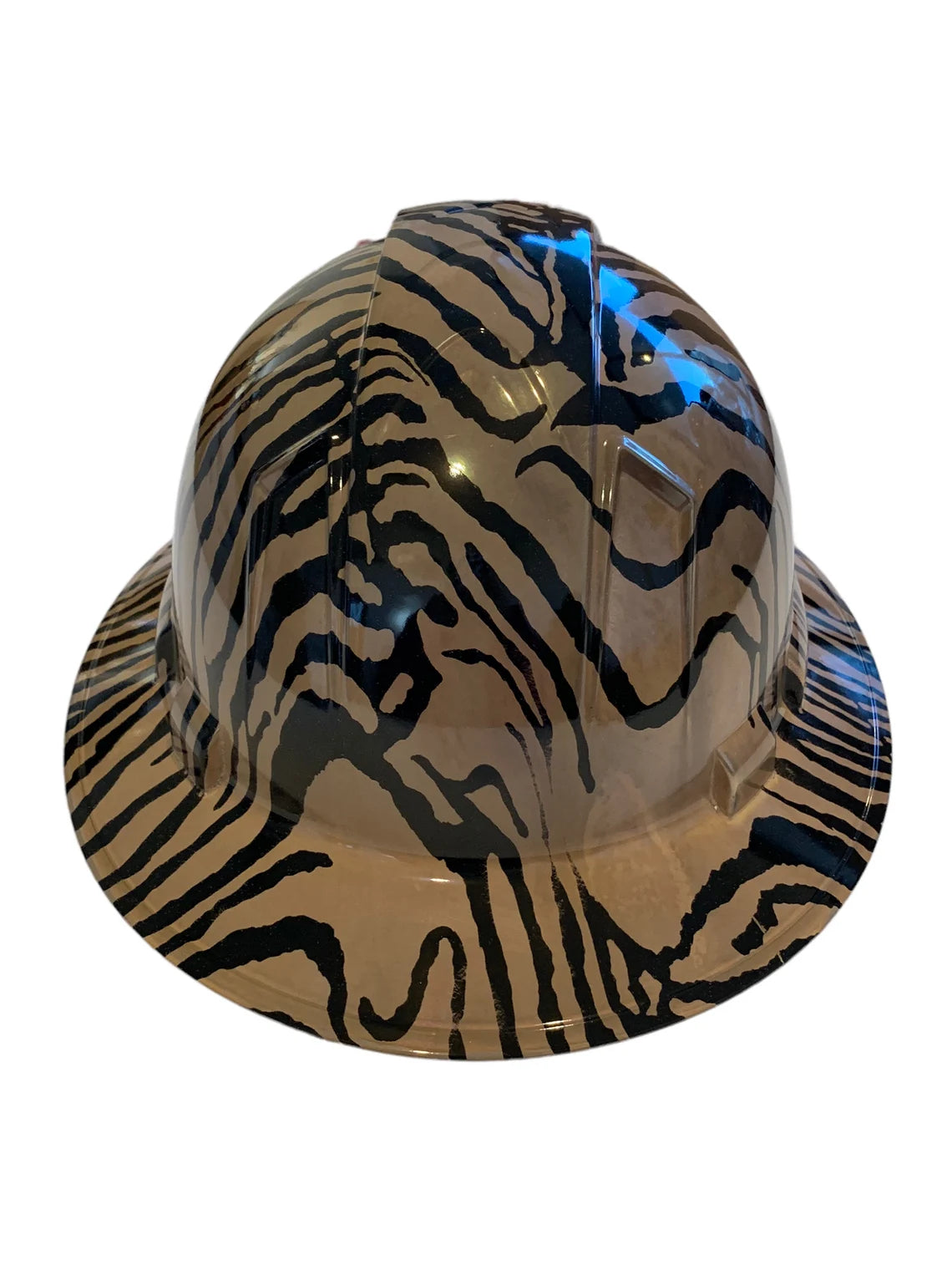 Custom Hard Hat Tarnished Zebra Full Brim Ridgeline