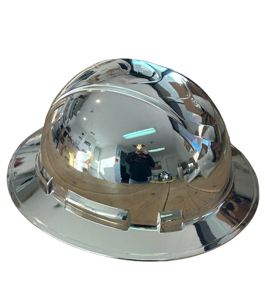 Custom Ridgeline Full Brim Hard Hat Chrome