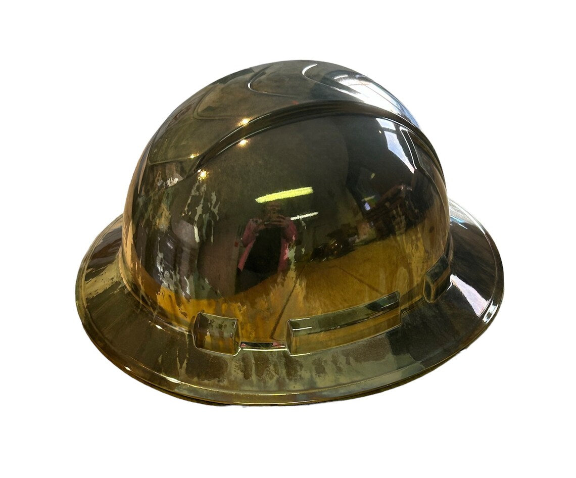 Custom Ridgeline Full Brim Hard Hat Donovan's Special Weathered Chrome