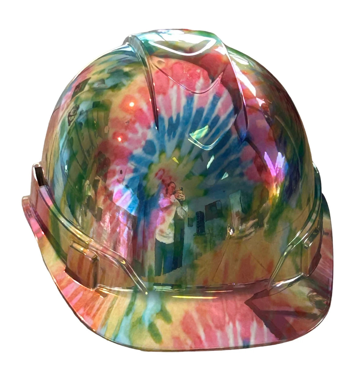 Hard Hat Ridgeline Cap Style Custom Chrome Tie Dye