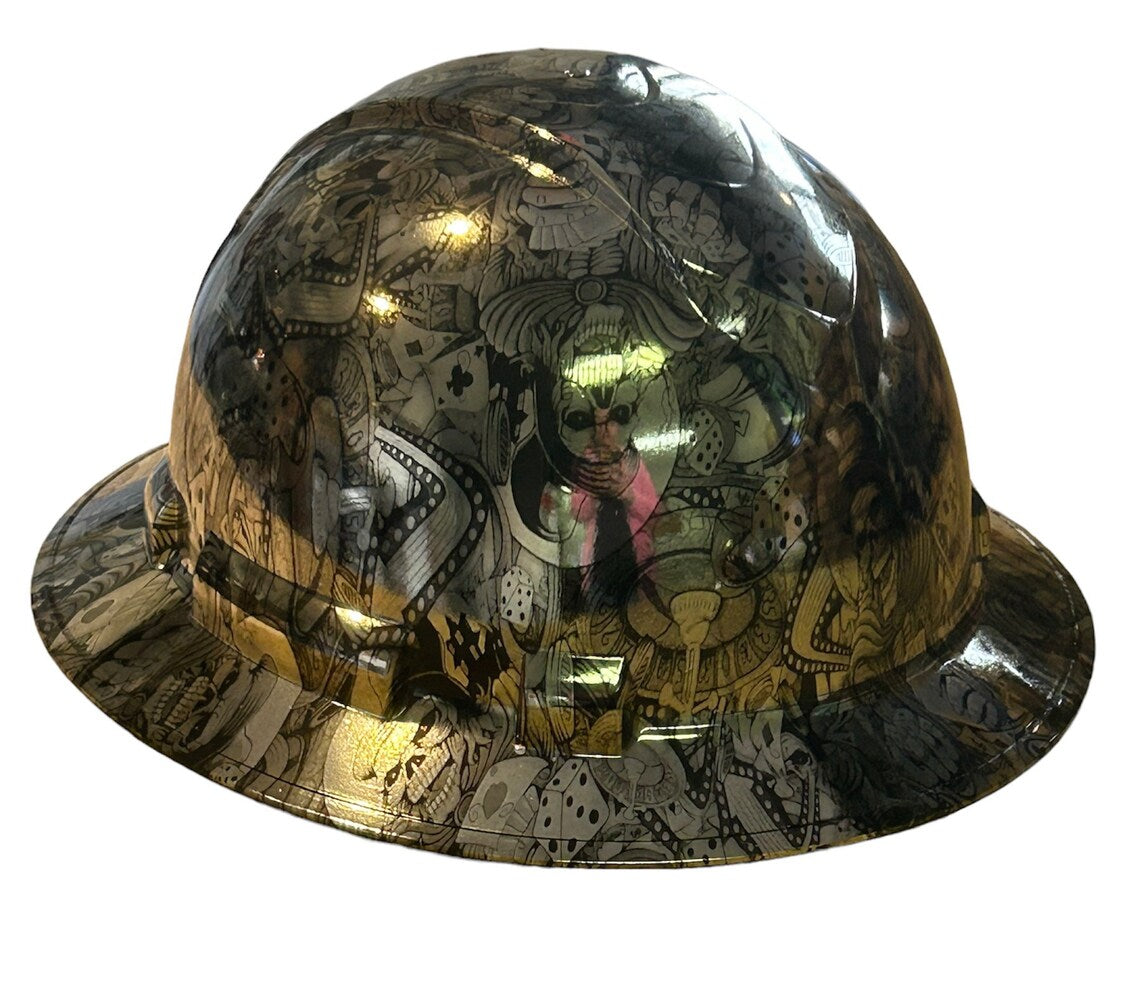 Custom Ridgeline Full Brim Hard Hat Chrome Gambler