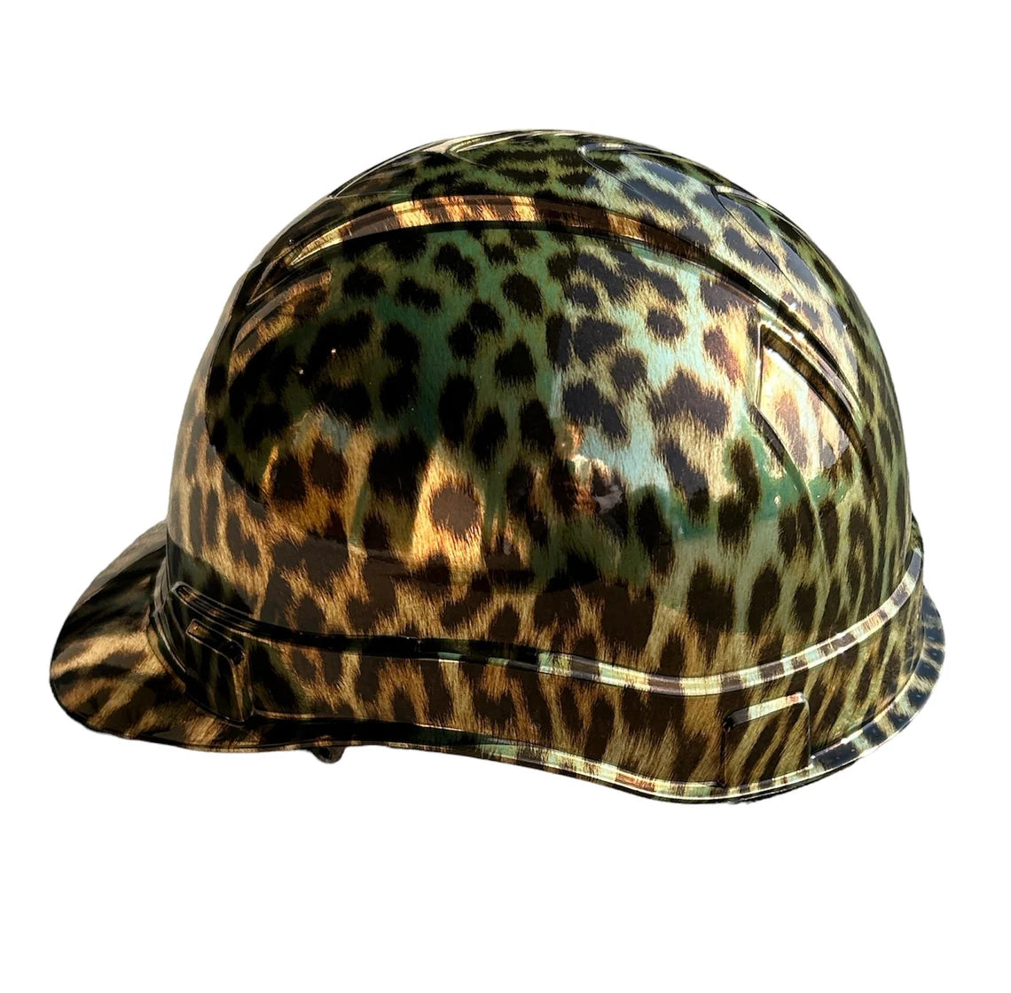 Hard Hat Ridgeline Cap Style Custom Chrome Cheetah