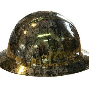 Custom Ridgeline Full Brim Hard Hat Chrome Gambler