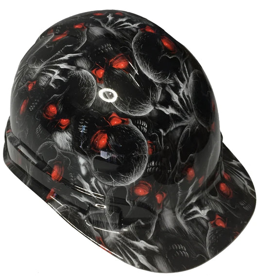 Hard Hat Ridgeline Cap Style Custom Creeper Red Eye