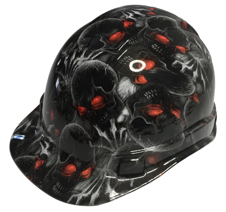 Hard Hat Ridgeline Cap Style Custom Creeper Red Eye