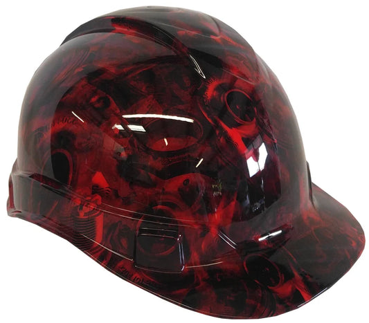 Hard Hat Ridgeline Cap Style Custom Red Turbos & Pistons