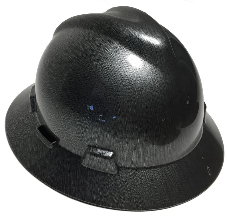 Hard Hat MSA V-Gard Full Brim Stainless Steel Hydro Dipped