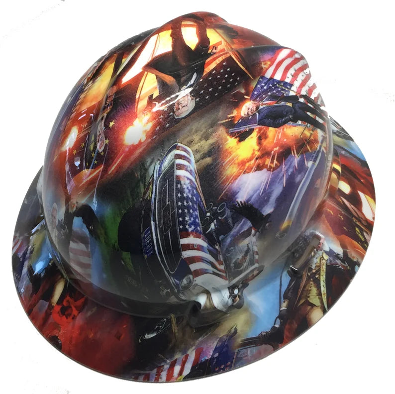 Custom Trump Hard Hat MSA V-Gard Full Brim