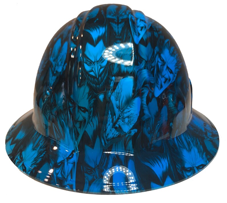 Custom Hard Hat Oriental Blue Joker SL Series Full Brim