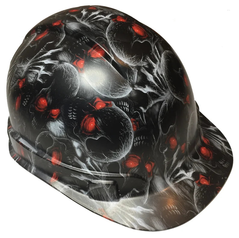 Hard Hat Ridgeline Cap Style Custom Creeper Red Eye