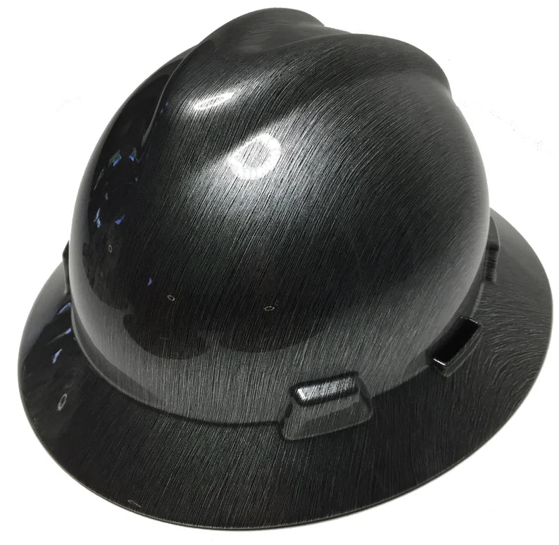 Hard Hat MSA V-Gard Full Brim Stainless Steel Hydro Dipped