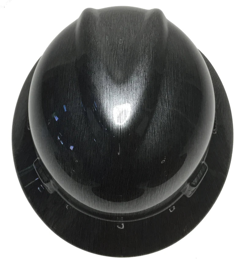 Hard Hat MSA V-Gard Full Brim Stainless Steel Hydro Dipped