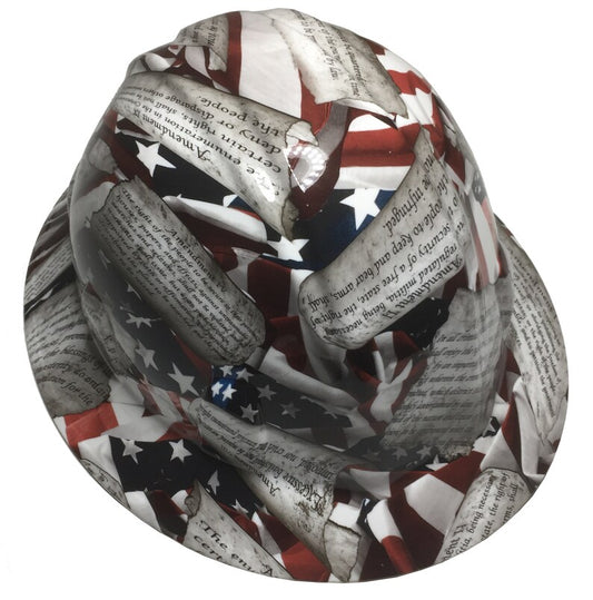 Hard Hat SL Series Full Brim Custom Amendments American Flag