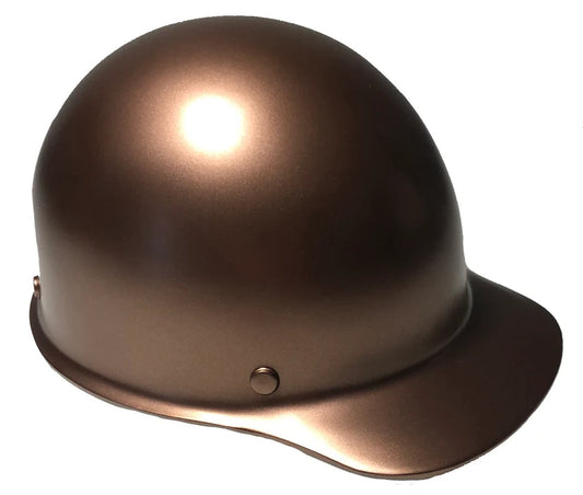 Custom Hard Hat Copper Metallic MSA SkullGard Cap Style