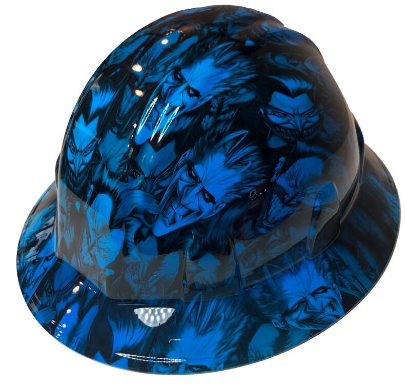 Custom Hard Hat Oriental Blue Joker SL Series Full Brim