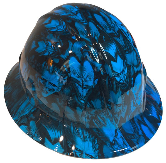 Custom Hard Hat Oriental Blue Joker SL Series Full Brim