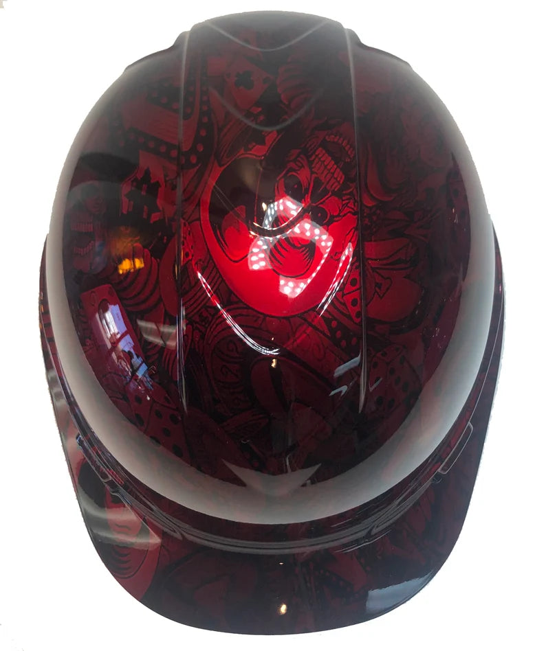 Custom Hydro Dipped Ridgeline Cap Style Red Kandy Gambler