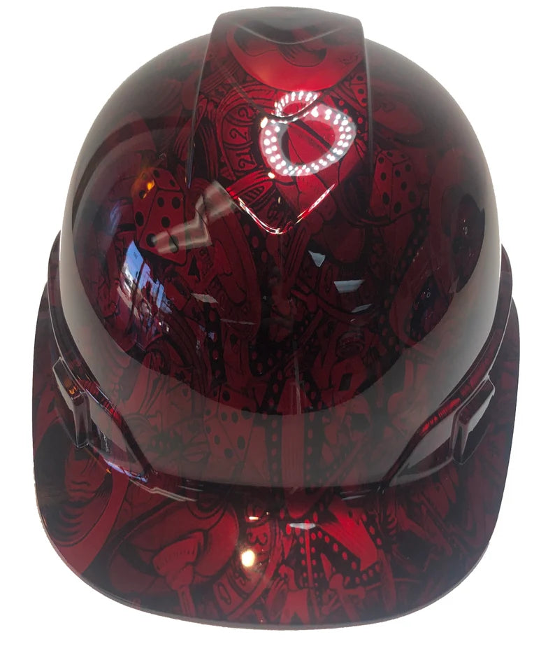 Custom Hydro Dipped Ridgeline Cap Style Red Kandy Gambler