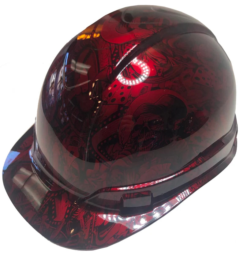 Custom Hydro Dipped Ridgeline Cap Style Red Kandy Gambler