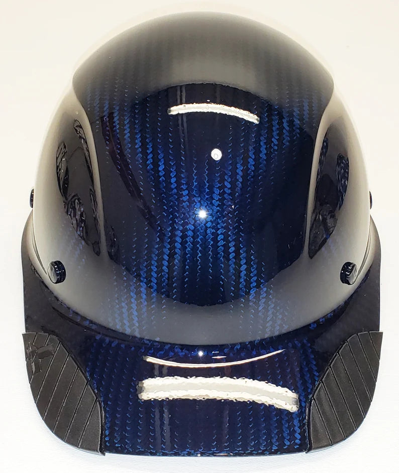 Custom Translucent Blue Lift Dax Carbon Fiber HDCC-17KG Cap Style Hard Hat