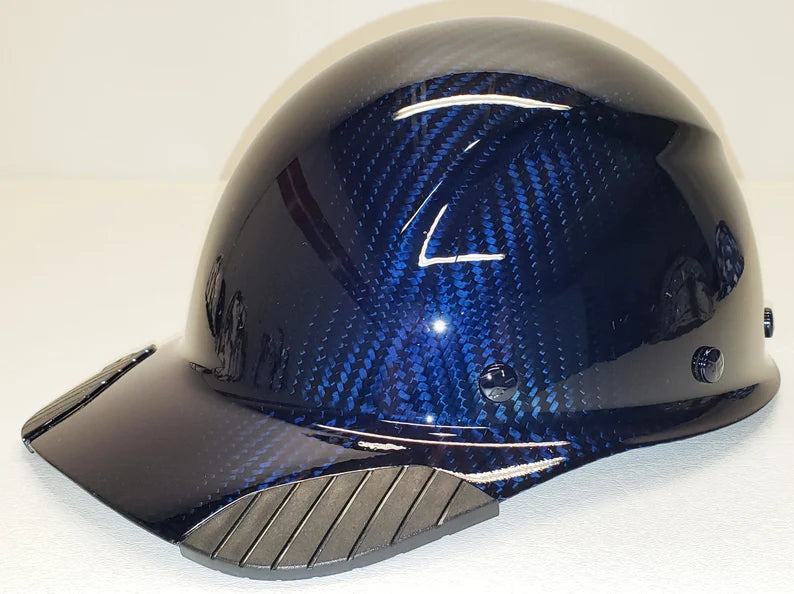 Custom Translucent Blue Lift Dax Carbon Fiber HDCC-17KG Cap Style Hard Hat