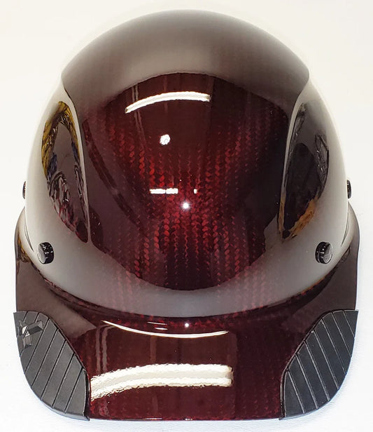 Custom Hydro Dip Translucent Red Carbon Fiber Lift DAX HDCC-17KG Cap Hard Hat